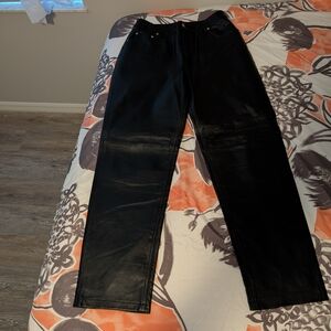 Black Leather Pants
